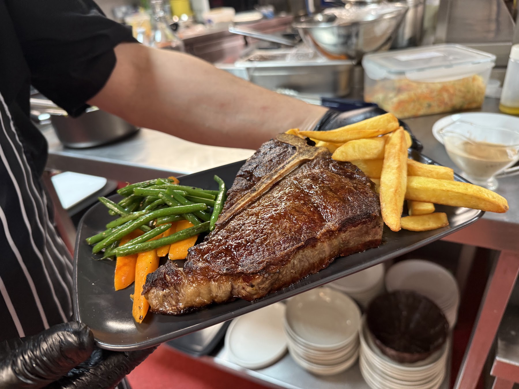 Balkan Steak House inside the restaurant