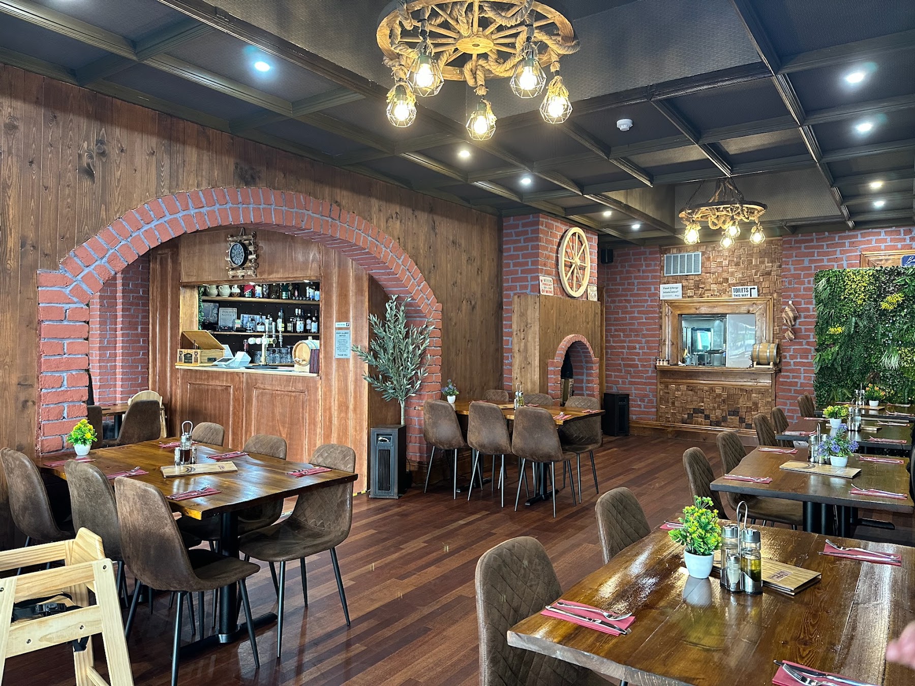Balkan Steak House inside the restaurant